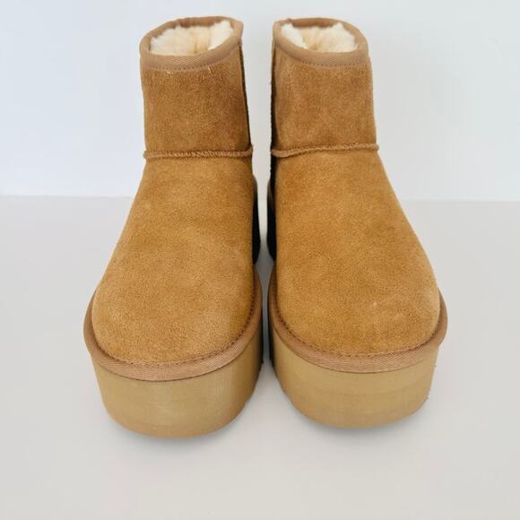 UGG Women's Classic Mini Platform Chestnut Brown NEW Size 7 #1134991 *Sold Out - Picture 3 of 8
